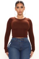 Chocolate Cropped Top