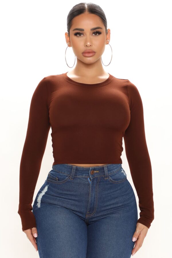 Chocolate Cropped Top