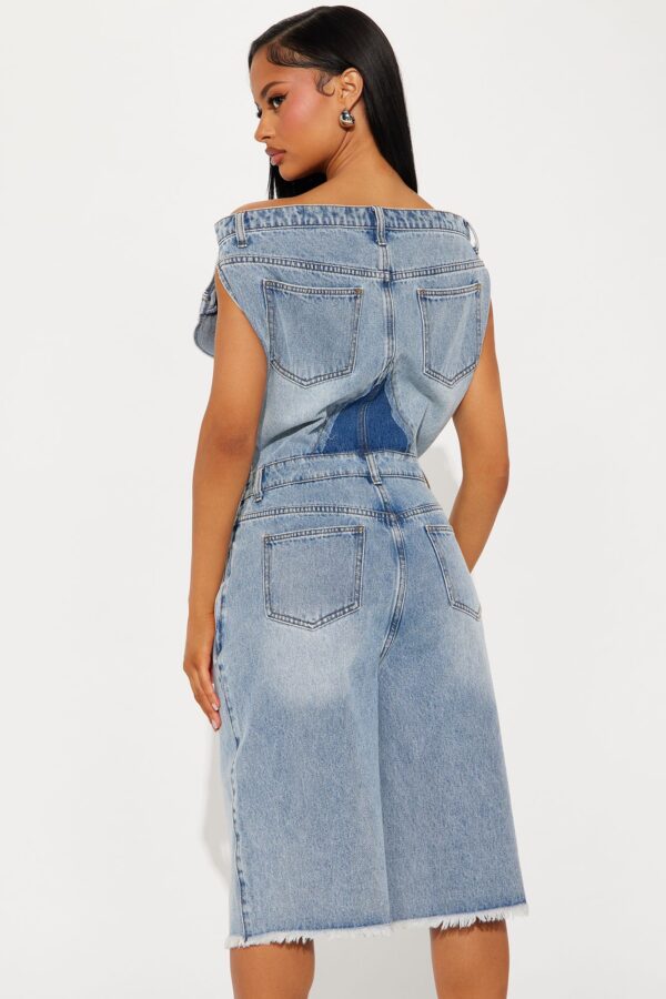 Romper in Denim 100% cotton