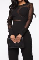 Jumpsuit in Black 95% polyester