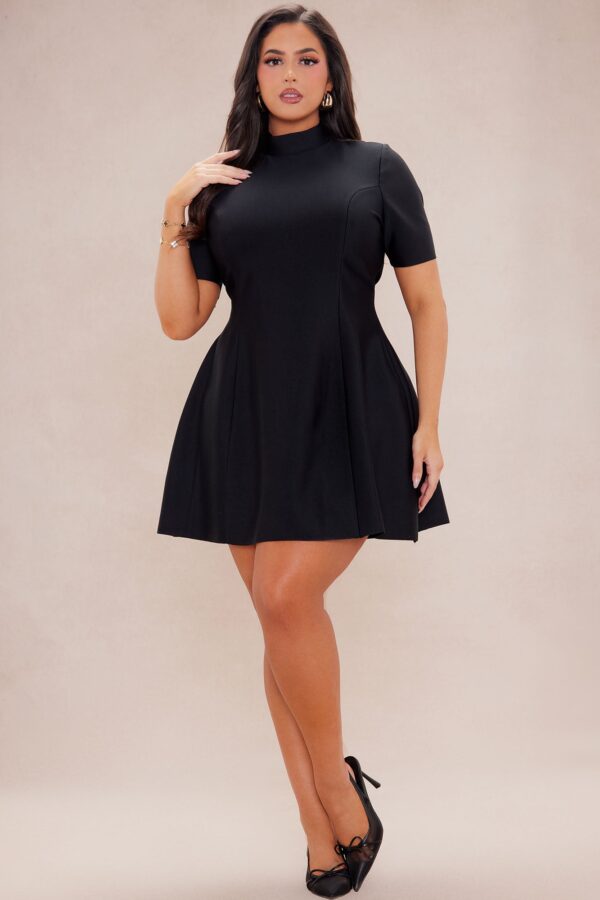 Black Dress with mock neck