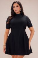 Black Dress with mock neck