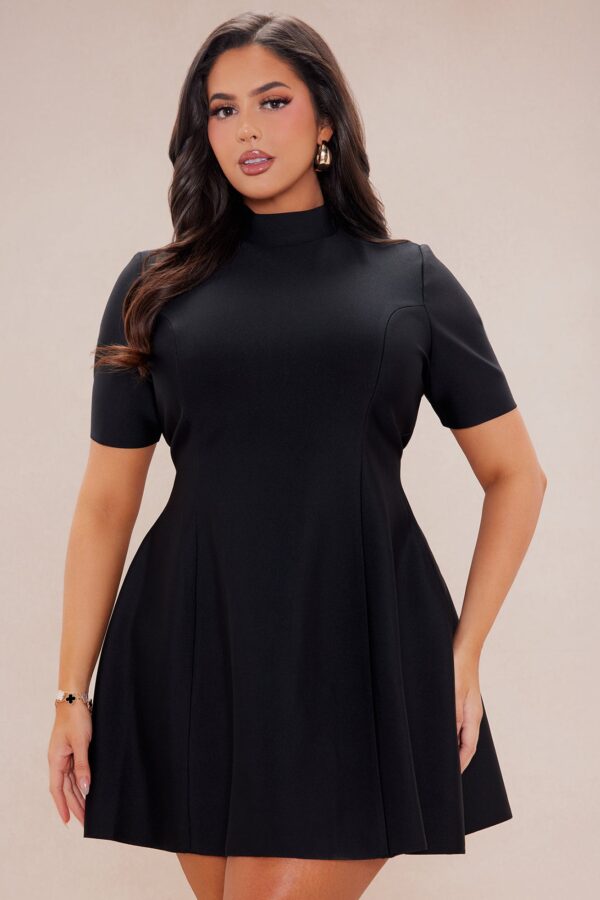 Black Dress with mock neck