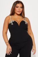 Expensive Nights Jumpsuit - Black