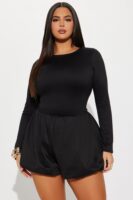 Romper with contrast trim
