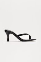 Burke Thong Mules - Black