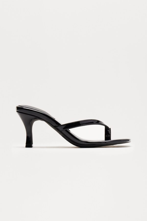Burke Thong Mules - Black