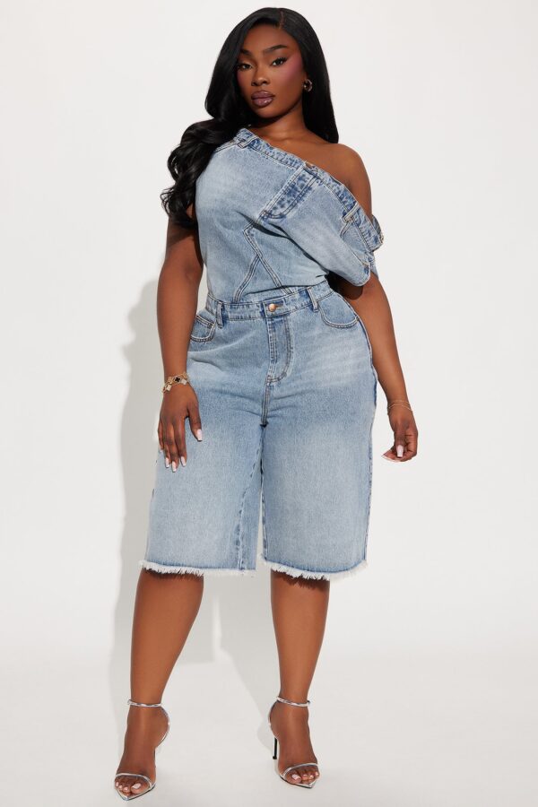 Romper in Denim 100% cotton
