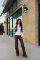 Wide-Leg Dress in Chocolate