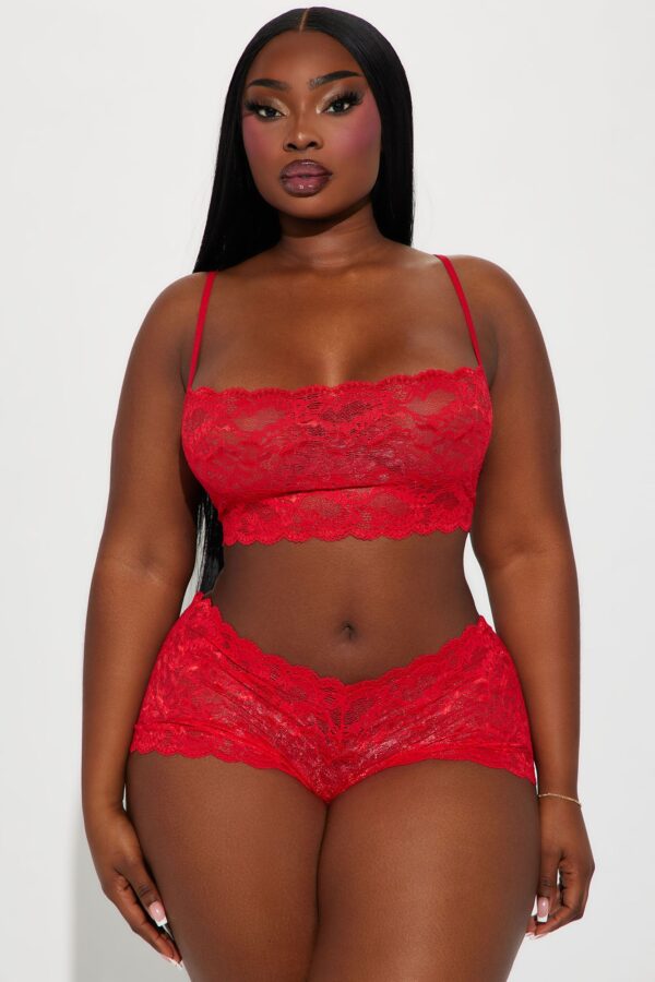Set in Red 90% nylon