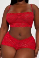 Set in Red 90% nylon