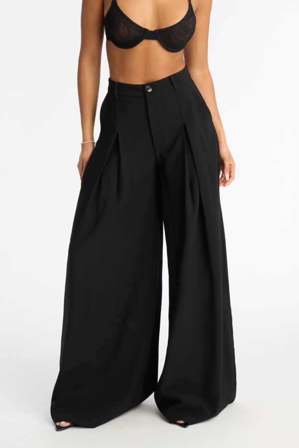 Wide-Leg Pants in Black