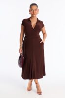 Dress in Chocolate 95% polyester