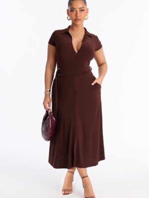 Dress in Chocolate 95% polyester