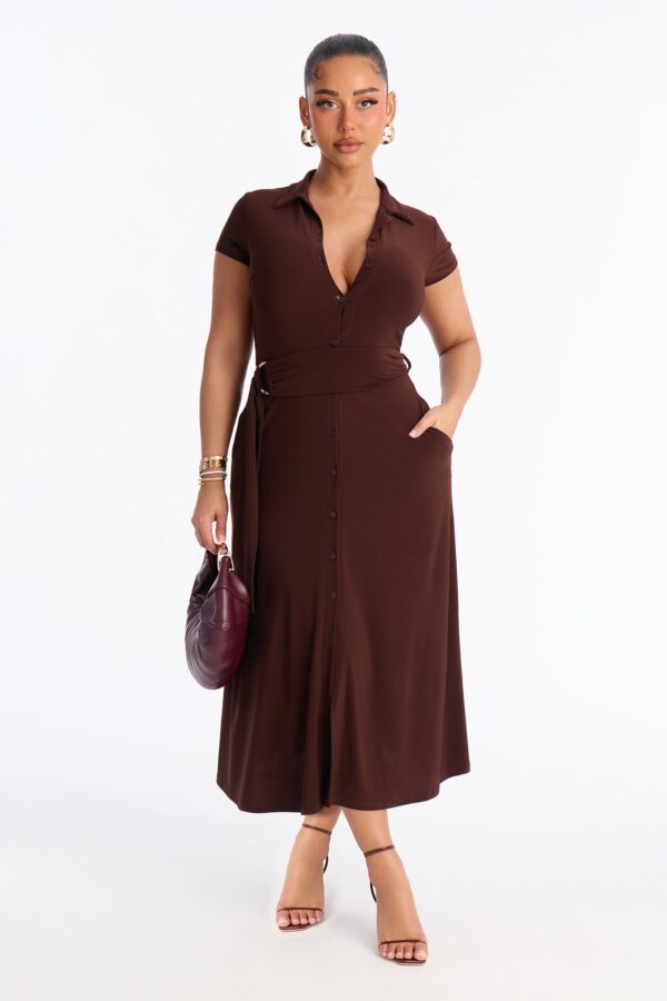 Dress in Chocolate 95% polyester