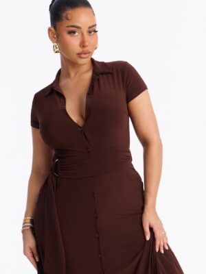 Dress in Chocolate 95% polyester