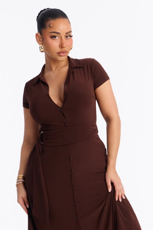Dress in Chocolate 95% polyester