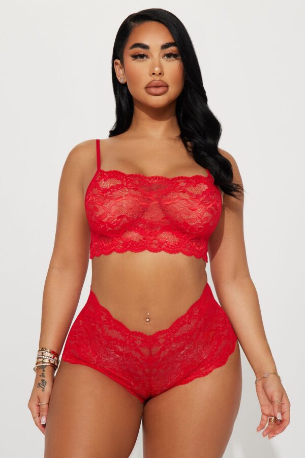 Set in Red 90% nylon