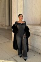 Jumpsuit in Black and Denim 100% cotton