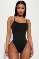 Bodysuit with a square neck