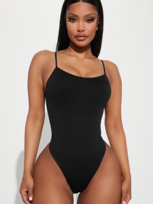 Bodysuit with a square neck