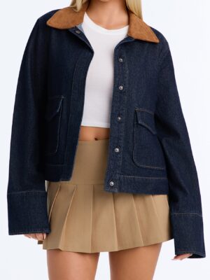 Jacket with contrast trim