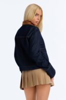 Jacket with contrast trim
