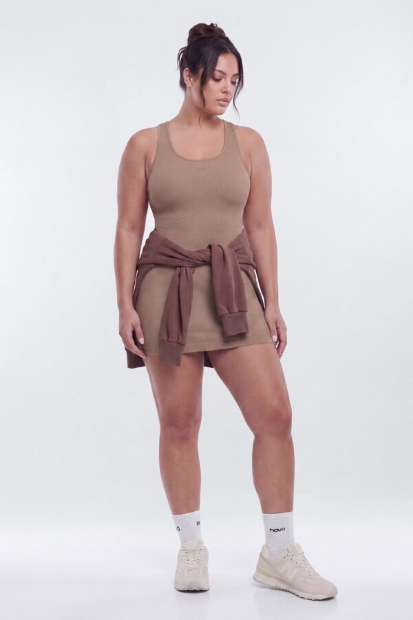 Dress in Taupe 79% cotton