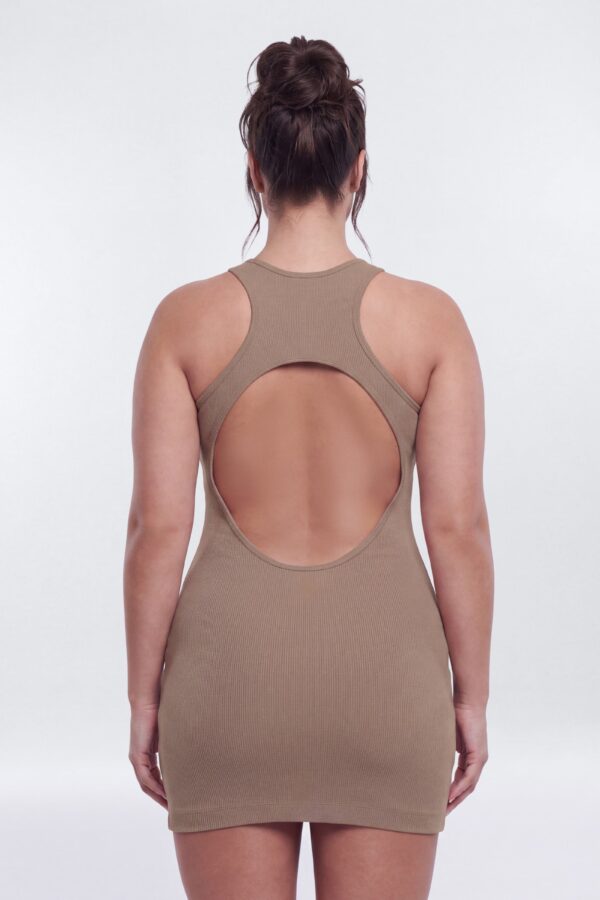 Dress in Taupe 79% cotton