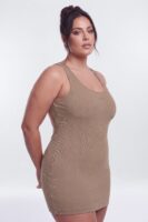 Dress in Taupe 79% cotton