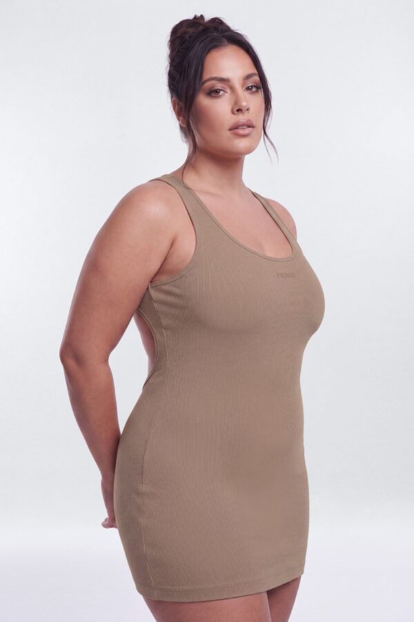 Dress in Taupe 79% cotton