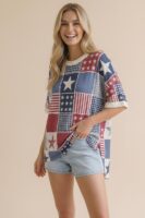 Drop-Shoulder Graphic Top
