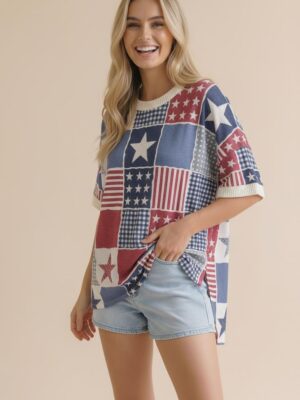 Drop-Shoulder Graphic Top