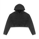 Women’s Mineral Washed Crop Hoodie