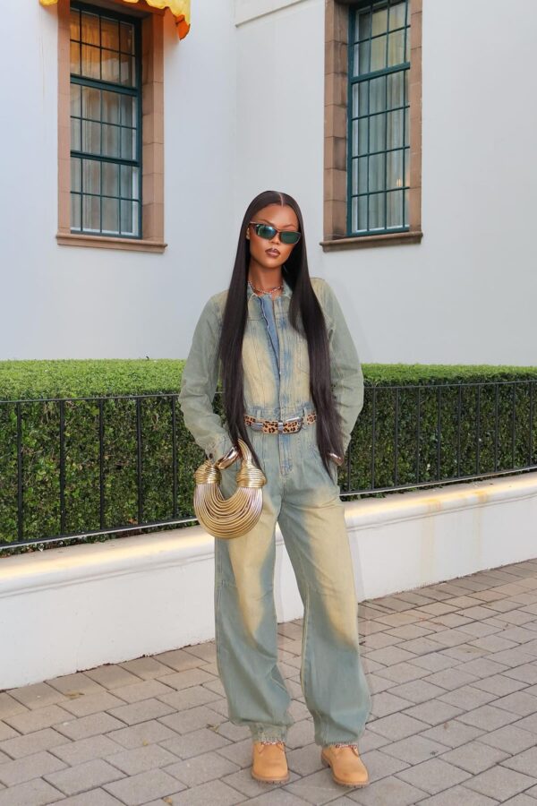 Wide-Leg Jumpsuit in Denim