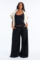 Pants in Black 70% rayon