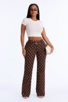 Pants in Brown 98% cotton