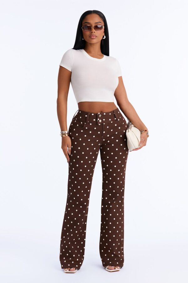 Pants in Brown 98% cotton