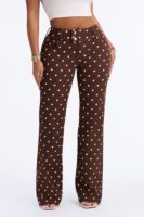 Pants in Brown 98% cotton