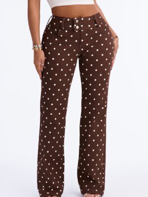 Pants in Brown 98% cotton