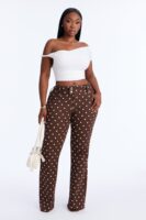 Pants in Brown 98% cotton