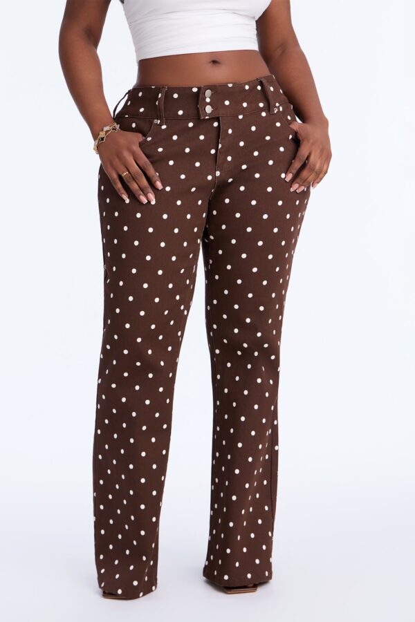 Pants in Brown 98% cotton