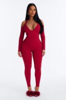 V-Neck Piece in Red