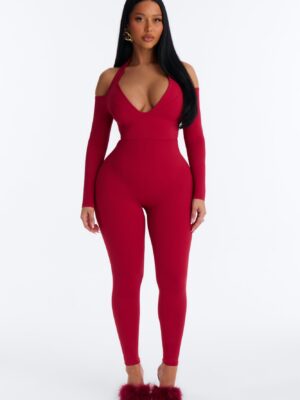 V-Neck Piece in Red