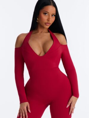 V-Neck Piece in Red