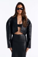 Cropped Jacket in Black
