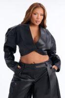 Cropped Jacket in Black