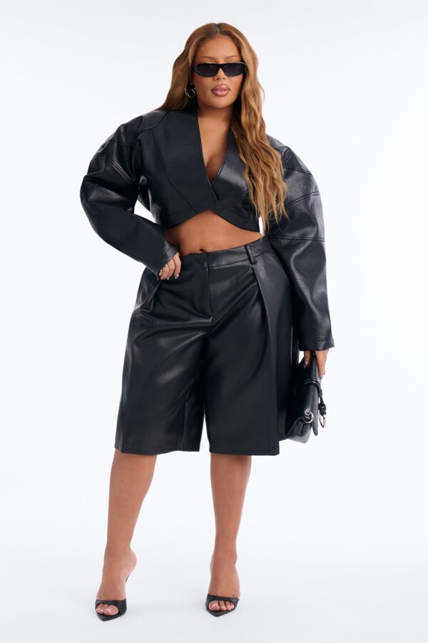 Cropped Jacket in Black