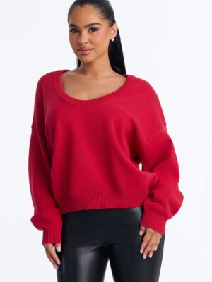 Sweater with a ribbed knit