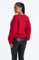 Sweater with a ribbed knit